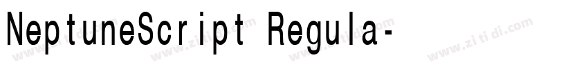 NeptuneScript Regula字体转换